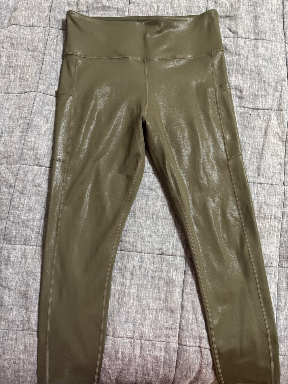 Zyia High-Rise Olive Green Sculpting Leggings
